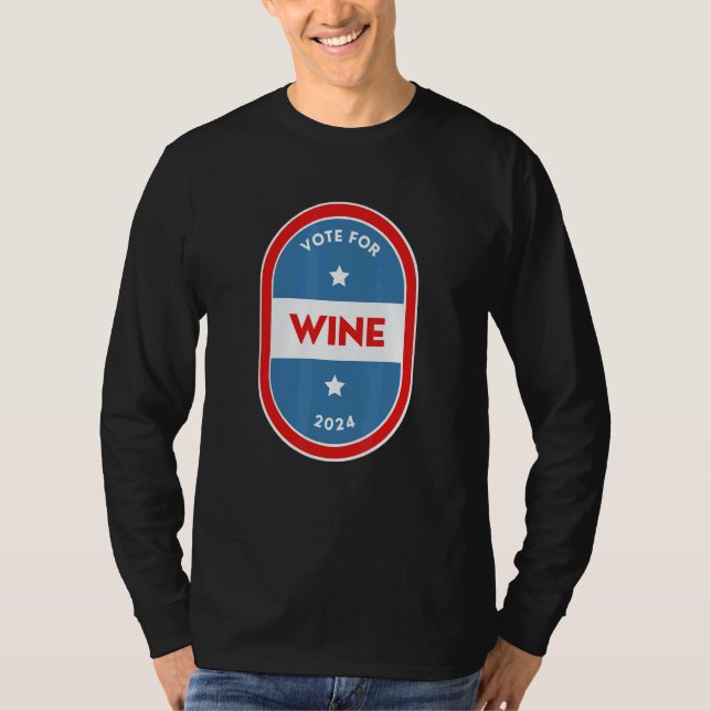 Camiseta Wine  Bartender Political Election Parody 2024 (Frente)