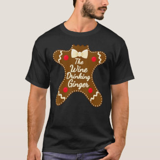 Camiseta Wine Drinking Ginger Gingerbread Man Family Matchi