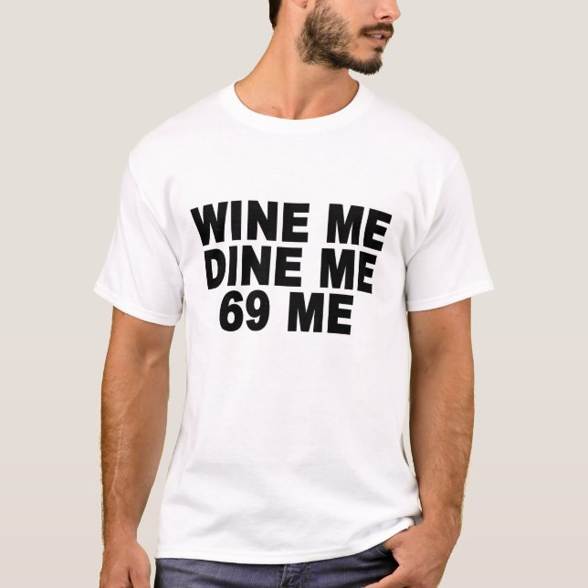 Camiseta wine eu janta-me 69 mim (Frente)