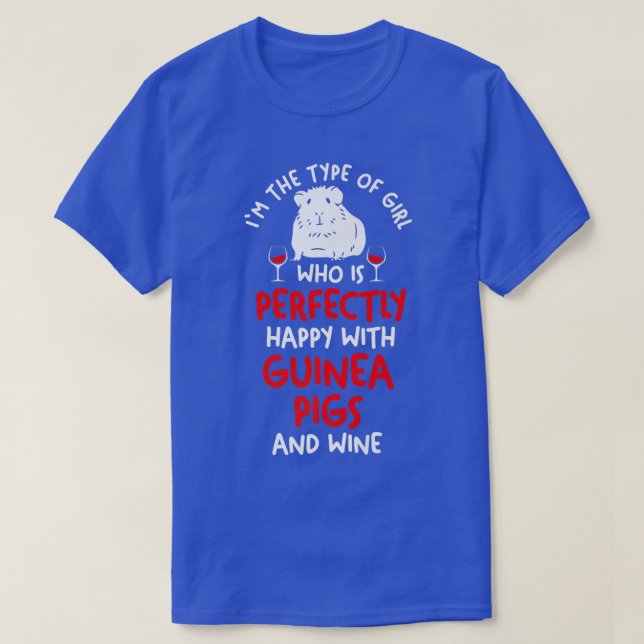 Camiseta Wine Guinea pig Premium  (Frente do Design)