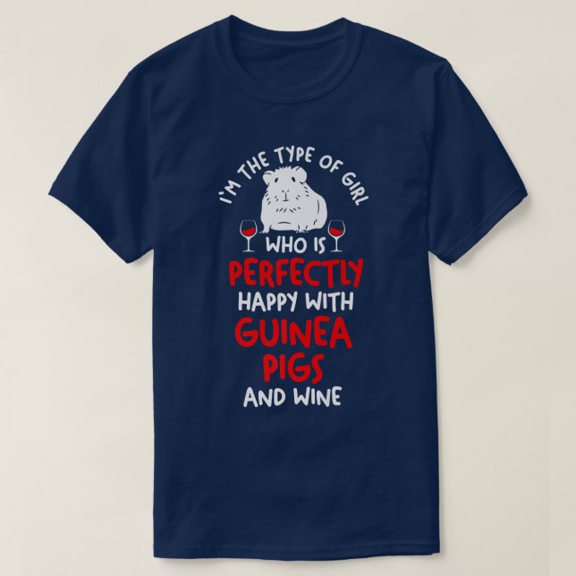 Camiseta Wine Guinea Pig Premium 5671  (Frente do Design)