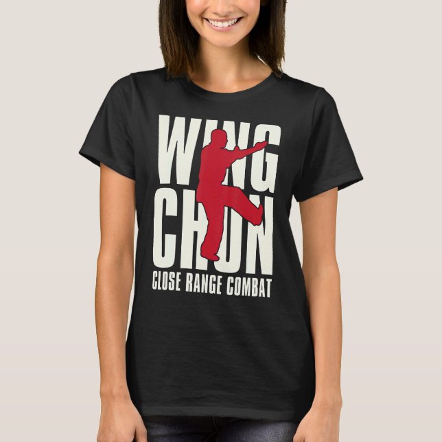 Camiseta Wing Chun Close Range Combate Martial Fighter Wing (Frente)