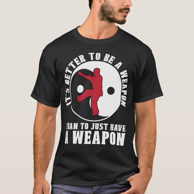 Camiseta Wing Chun É Melhor Ser O Combatente Kung Fu (Frente)