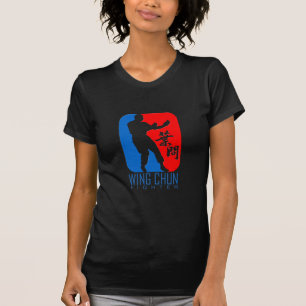Camiseta Wing Chun Fighter (redblue) Ip Man Linage