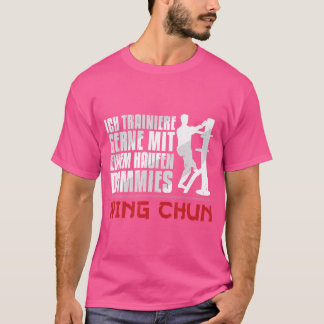 Camiseta Wing Chun Holzpuppe Haufen Dummies Arts marciais K