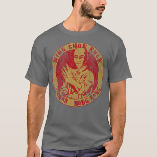 Camiseta Wing Chun Kuen - Ouro angustiado