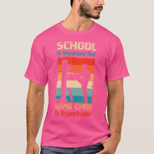 Camiseta Wing Chun Retro Vintage School Chinês Kung Fu Mar