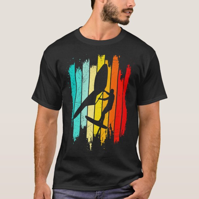 Camiseta Wing Foil Wing Foil Wingsurf Retro Wing Foil (Frente)