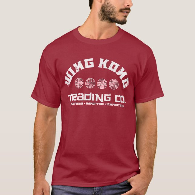 Camiseta wing kong trading co. grande problema na pequena c (Frente)