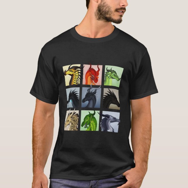 Camiseta Wing Of Fires Legends Fathom Darkstalker Clearsigh (Frente)