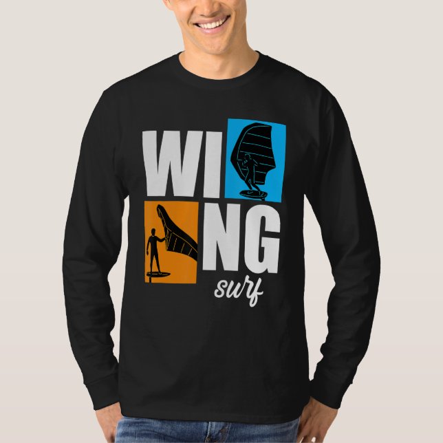 Camiseta Wing Surf Wingfoil Wingsurf Retro (Frente)