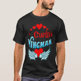 Camiseta Wingman do Cupido, T-Shirt Namorados, ZFJ