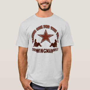 Camiseta Wingman que toma um para a equipe