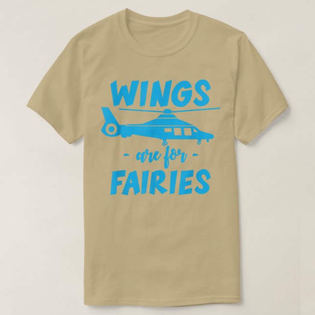 Camiseta Wings Are For Fairies --  (Frente do Design)
