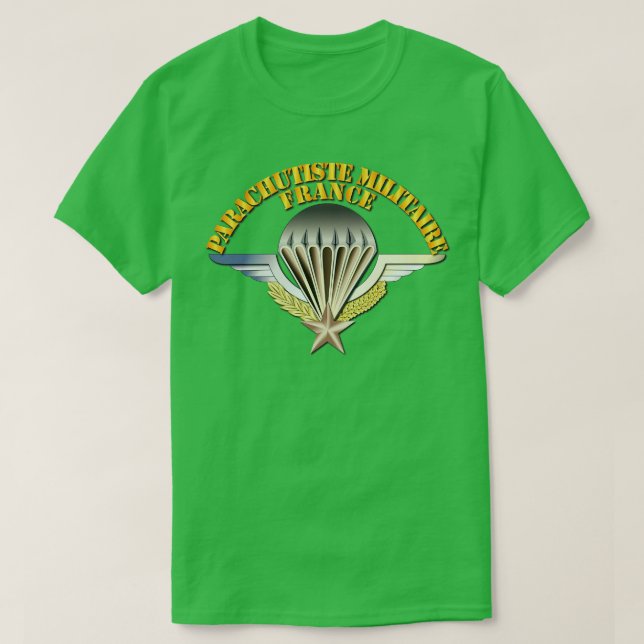 Camiseta Wings Parachutiste Militaire França (Frente do Design)