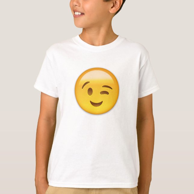 Camiseta Winking Face Emoij (Frente)