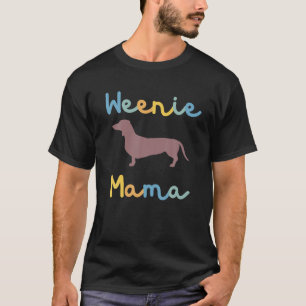 Camiseta Winnie Mama Dachshund Mãe Cachorro Mama Weiner Gif