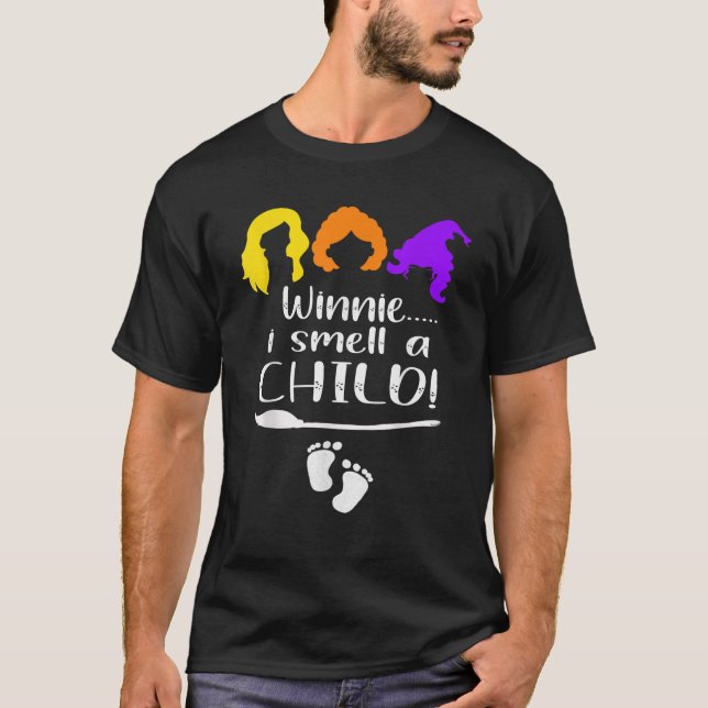 Camiseta Winnie, sinto o cheiro de uma gravidez no Dia das  (Frente)