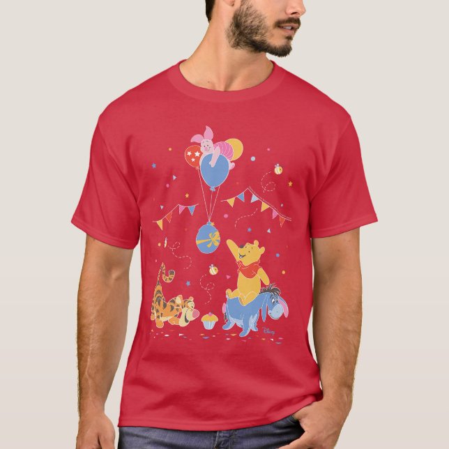 Camiseta Winniehe Pooh Pooh and Friends Birthday Party gift (Frente)