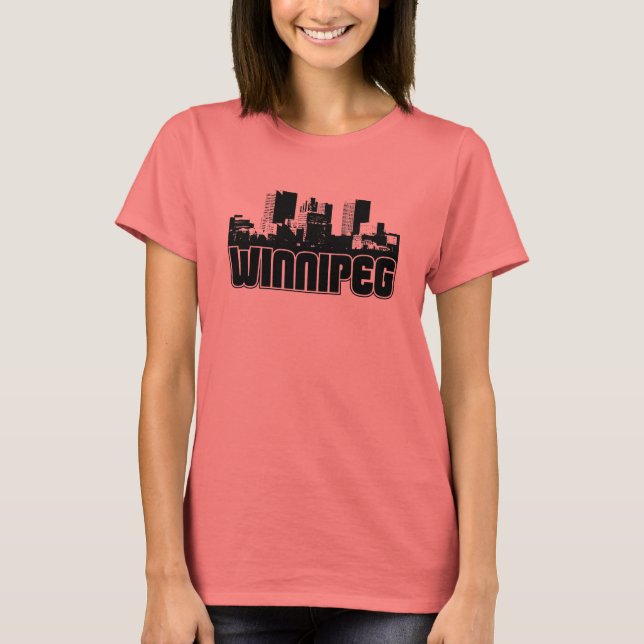 Camiseta Winnipeg Skyline (Frente)
