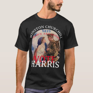CAMISETA WINSTON CHURCHILL DIZ VOTE KAMALA HARRIS