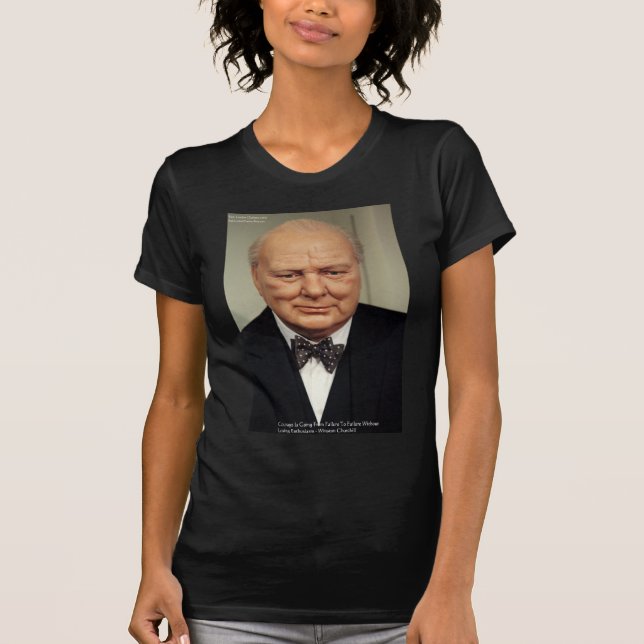 Camiseta Winston Churchill Falhas Dons de Cota de Sabedoria (Frente)