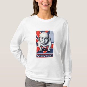 Camiseta Winston Churchill -- Guardarando a linha!
