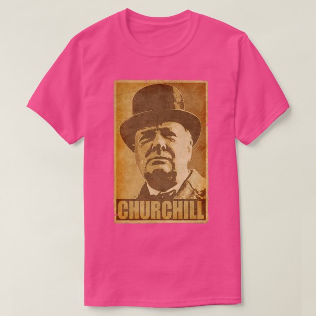 Camiseta Winston Churchill Hope (Frente do Design)