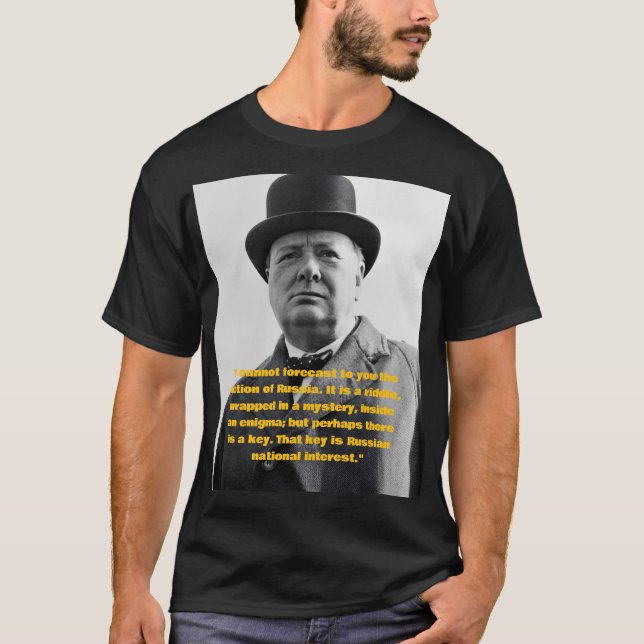 Camiseta Winston Churchill quote  (Frente)