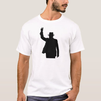 Camiseta Winston Churchill - silhueta da vitória