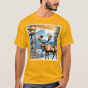 Camiseta Winter Elk MajDesign