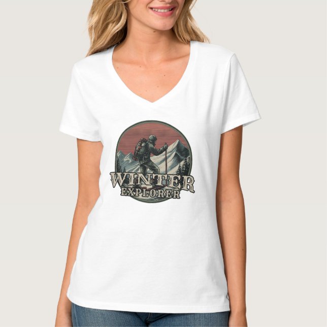 Camiseta Winter Explorer Vintage (Frente)