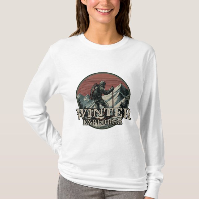 Camiseta Winter Explorer Vintage (Frente)