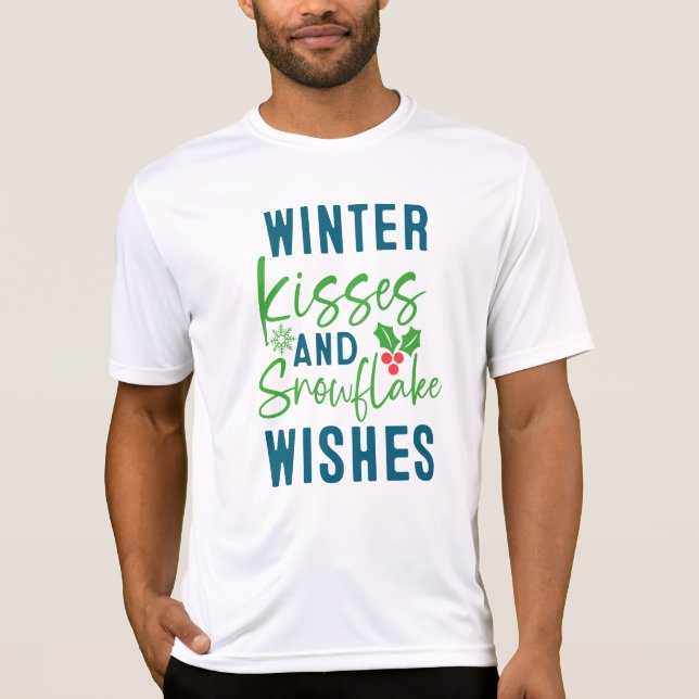 Camiseta Winter Kisses And Snowflake Wishes-51963 (Frente)