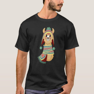 Camiseta Winter Llama Alpaca Boy Girl Kids
