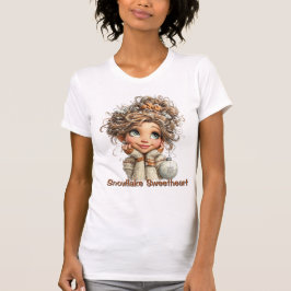 Camiseta Winter Magic Cute Cozy Girl Cute Aesthetic Winter