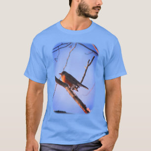 Camiseta Winter Robin Animal Nature