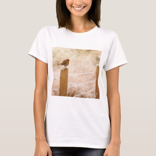 Camiseta Winter Robin Redbreast (Frente)
