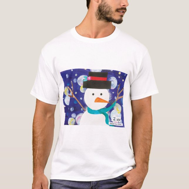 Camiseta Winter Snowman (Frente)
