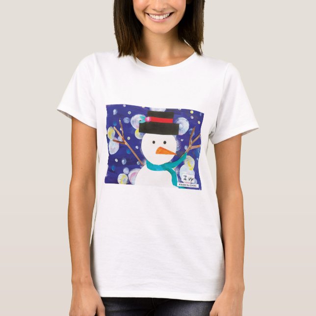 Camiseta Winter Snowman (Frente)