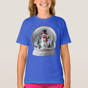 Camiseta Winter Snowman Snowglobe