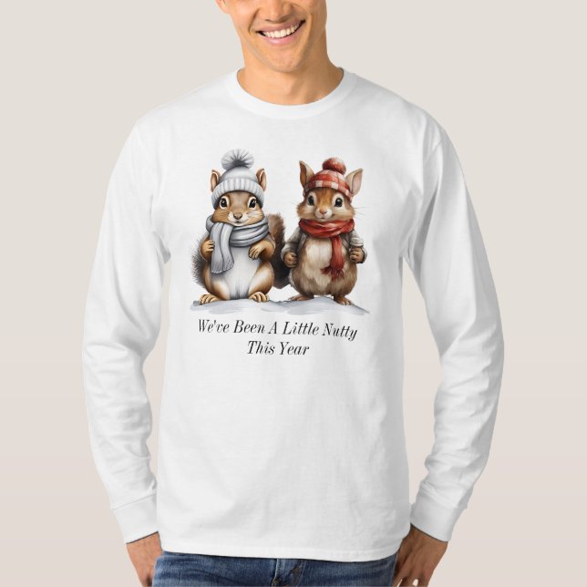 Camiseta Winter Squirrel Long Sleeve T-Shirt (Frente)