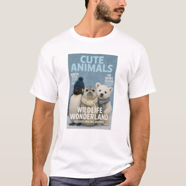 Camiseta Winter Wonderland Animals Tee (Frente)