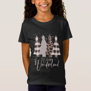 Camiseta Winter Wonderland Árvore de Natal Buffalo Xadrez L
