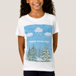 Camiseta "Winter Wonderland: Snow & Stars"