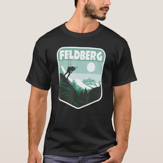 Camiseta Wintersport Skier Snowboard Feldberg Black Forest (Frente)