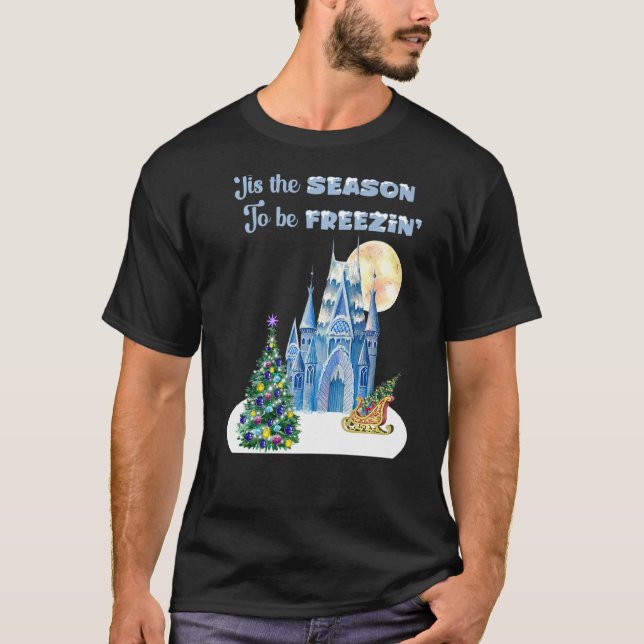 Camiseta Wintry Chás Esta É A Época De Freezin Snowfl (Frente)
