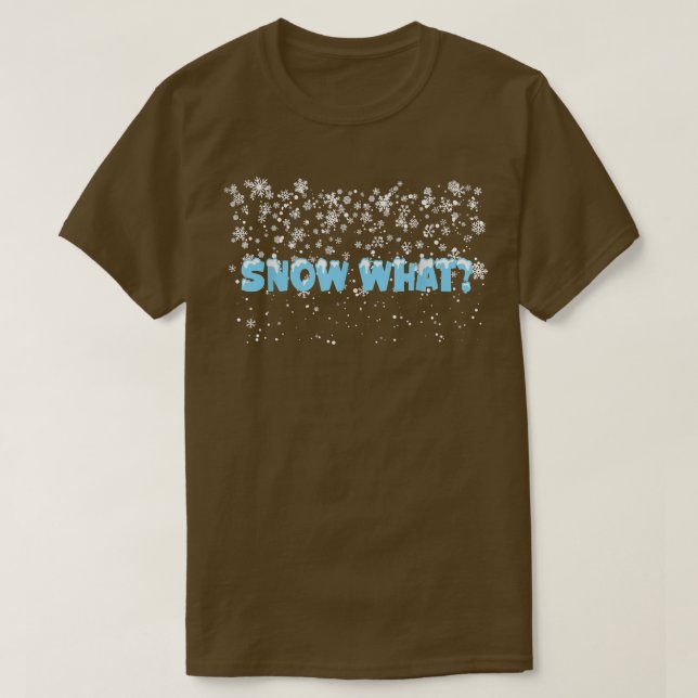 Camiseta Wintry chás neve que neve flocos de neve tempestad (Frente do Design)