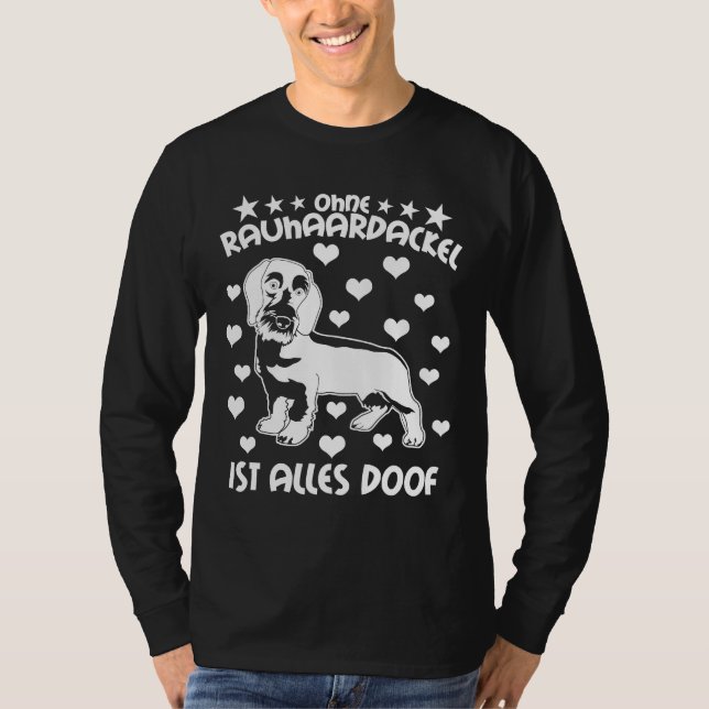 Camiseta Wire Haired Dachshund Dog (Frente)