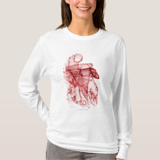 Camiseta Wireframe de Digitas do coração humano